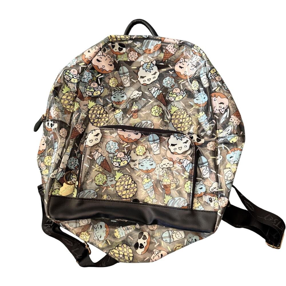 Betsy Johnson Backpack Large Clear Kawaii‎ Cat Food Pineapple Ice Cream Donut